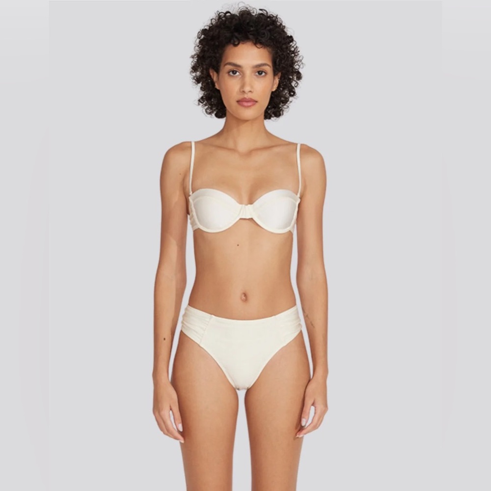 Solid & Striped Maisie Bikini Top and bottom, Brule color, size M, NWT